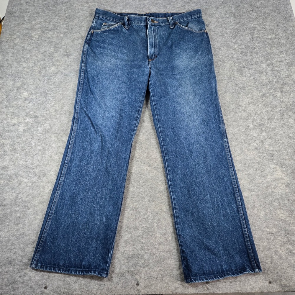 Vintage Maverick Mens Blue A0001NP Straight Leg Jeans 38M